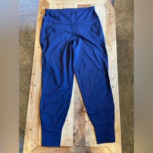 Lululemon joggers size 10 zip ankle navy color